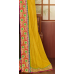 Spectacular Green Colored Embroidered Tissue Georgette Saree